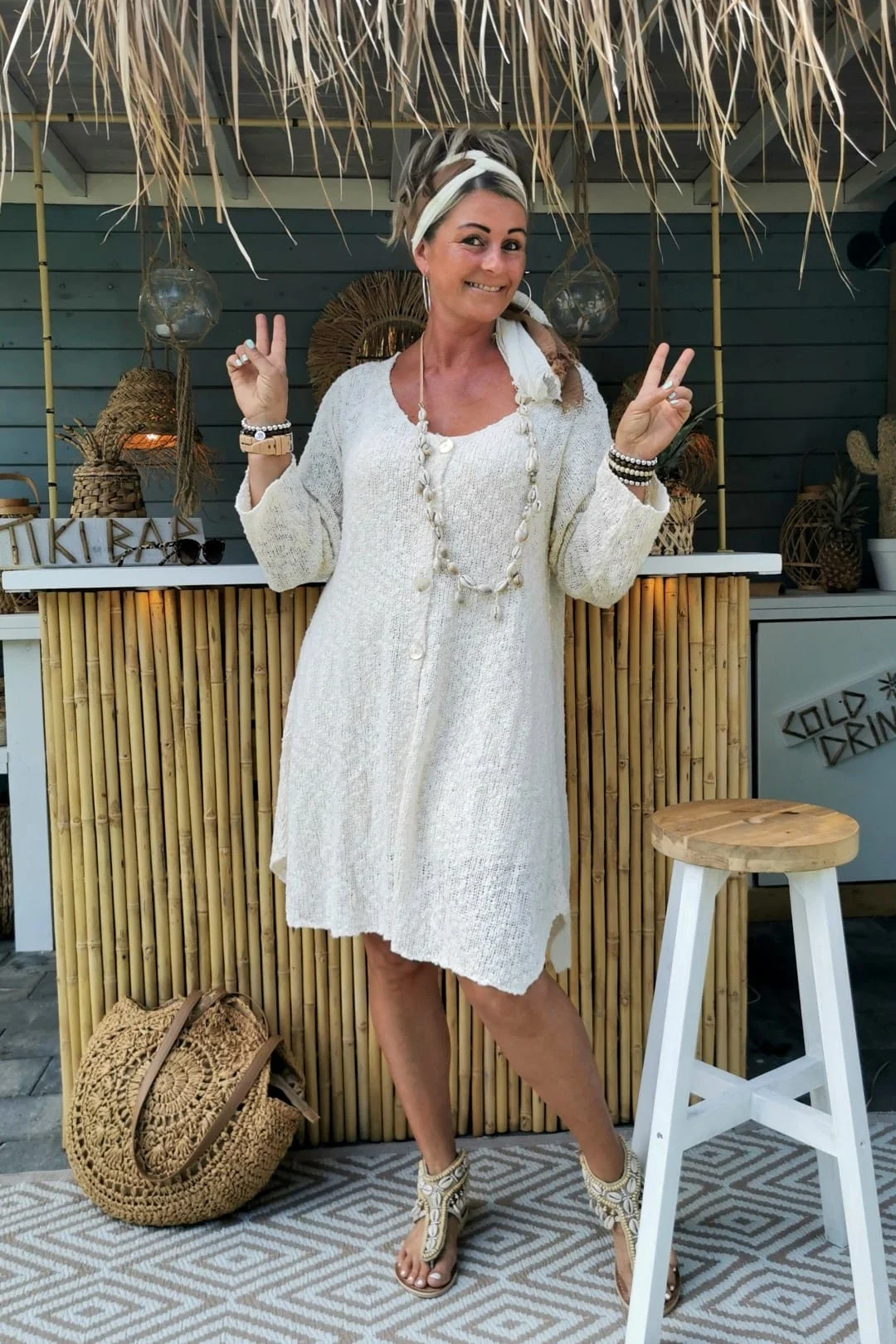 FA-371 Vest Trui Madelief Creme - Afbeelding 13
