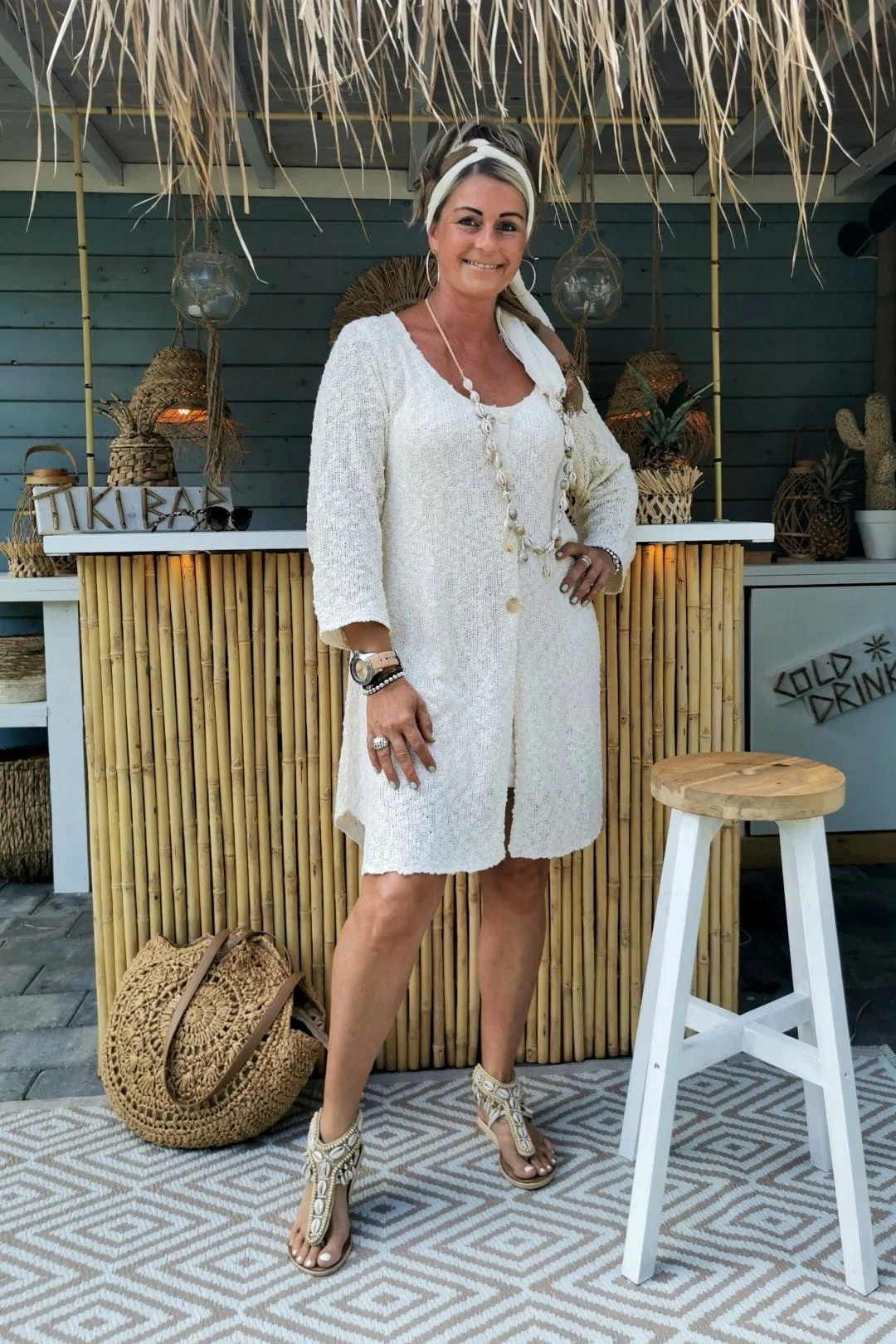 FA-371 Vest Trui Madelief Creme - Afbeelding 20