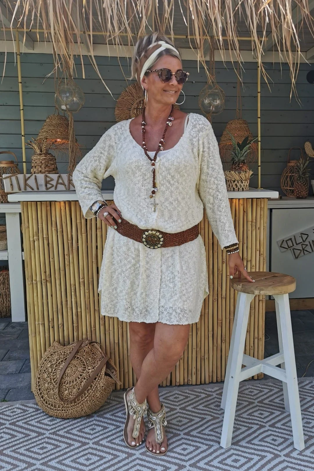 FA-371 Vest Trui Madelief Creme - Afbeelding 17