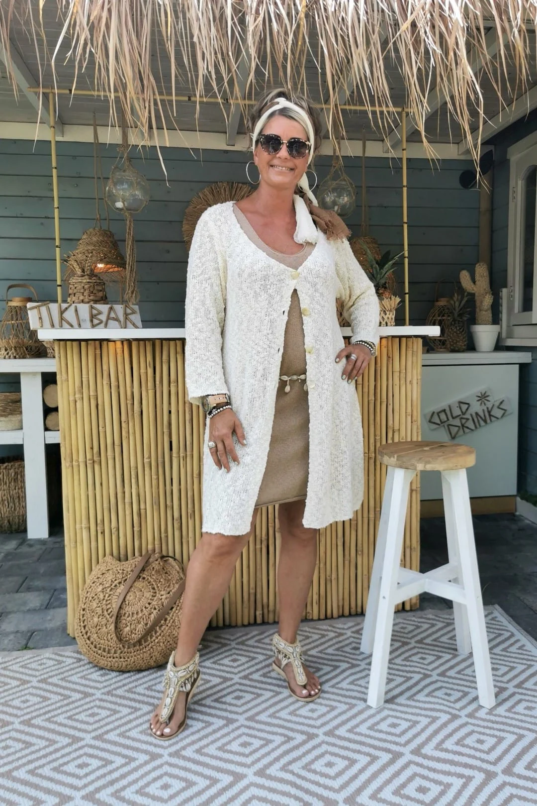 FA-371 Vest Trui Madelief Creme - Afbeelding 16