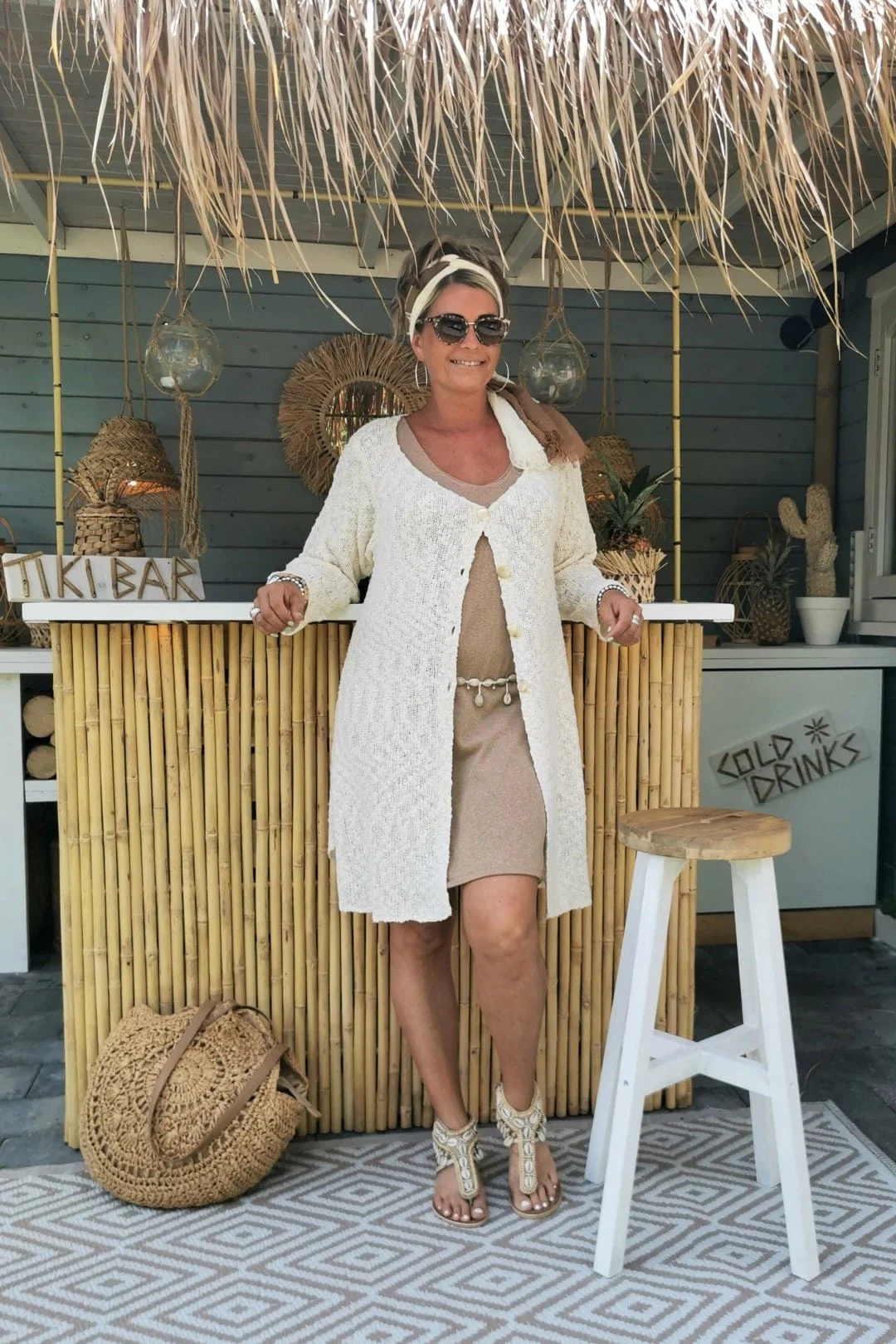 FA-371 Vest Trui Madelief Creme - Afbeelding 15