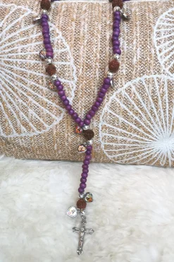 ACC-119 Ketting Rozenkrans Purple