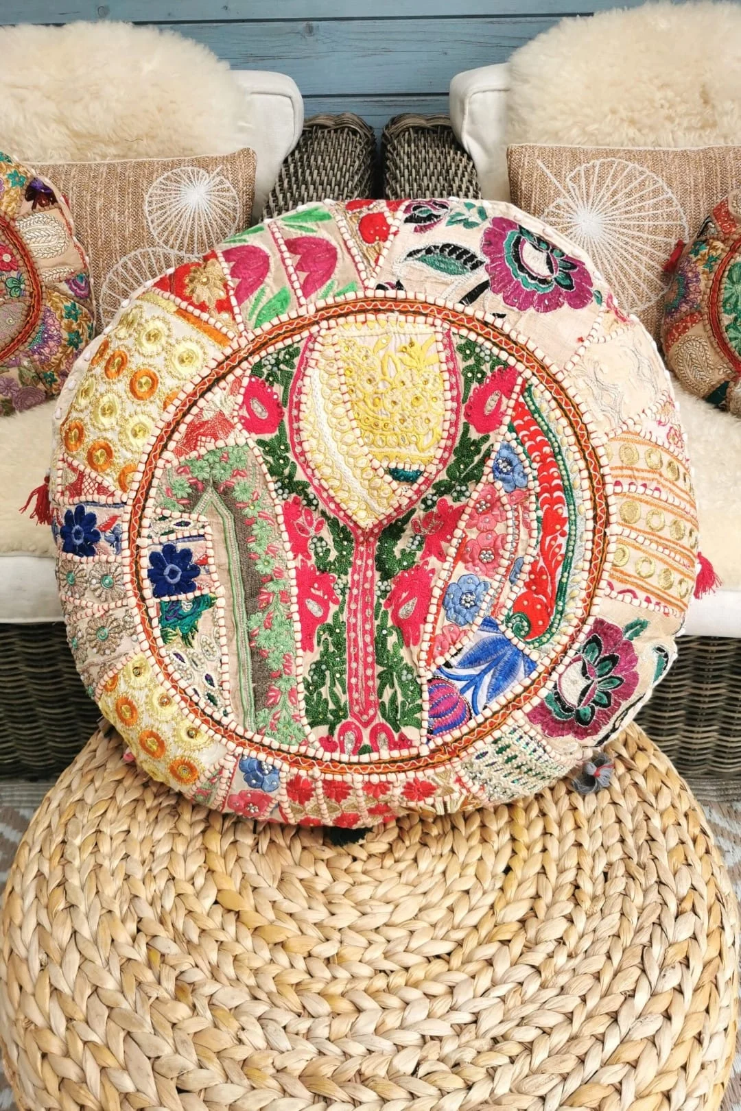 FA-587 Boho Leef/woon kussen Punjab - Afbeelding 6