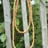 ACC-137 Kralenketting Hout Licht Bruin.