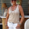 Boho Short Shelby met rafels, Wit.