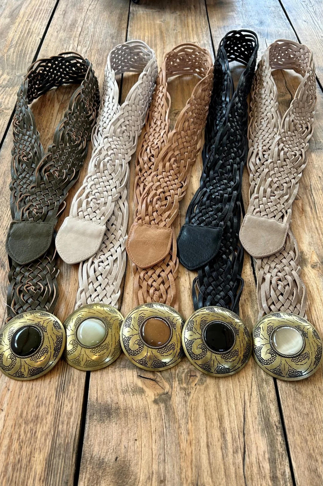 ACC-149 Boho Belt, Art Leather with Ornament div. Kleuren. - Afbeelding 9