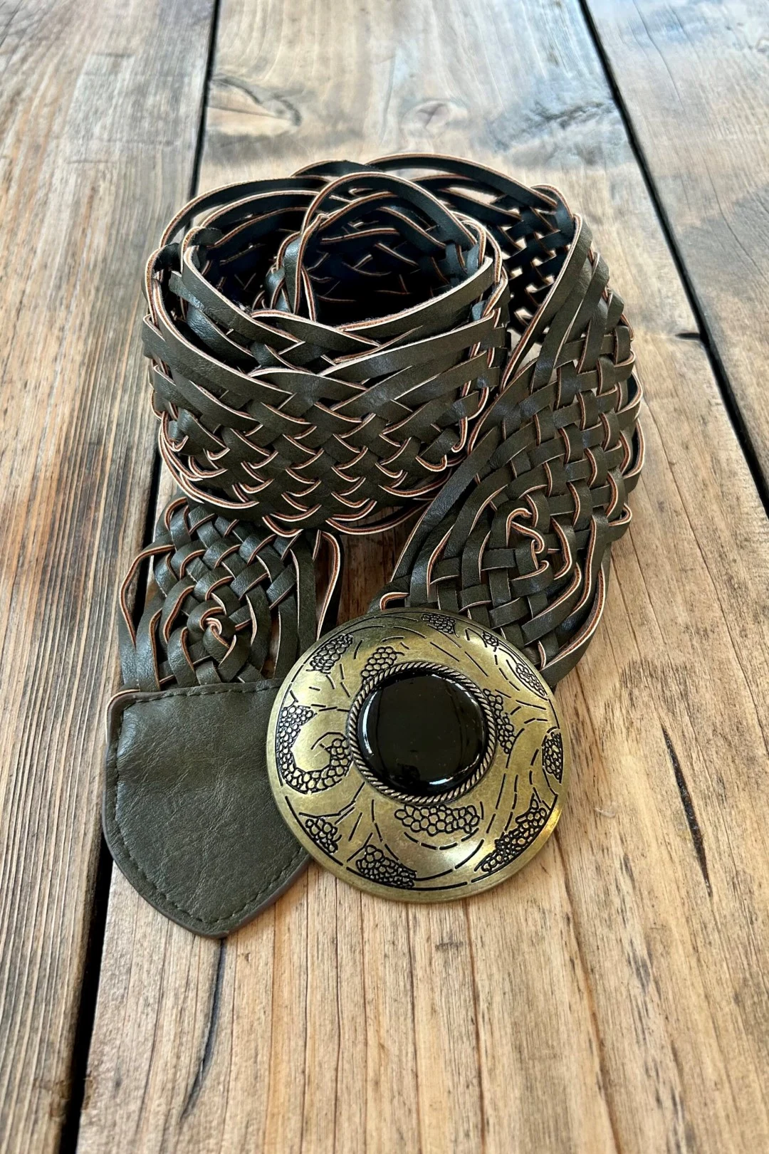 ACC-149 Boho Belt, Art Leather with Ornament div. Kleuren. - Afbeelding 6