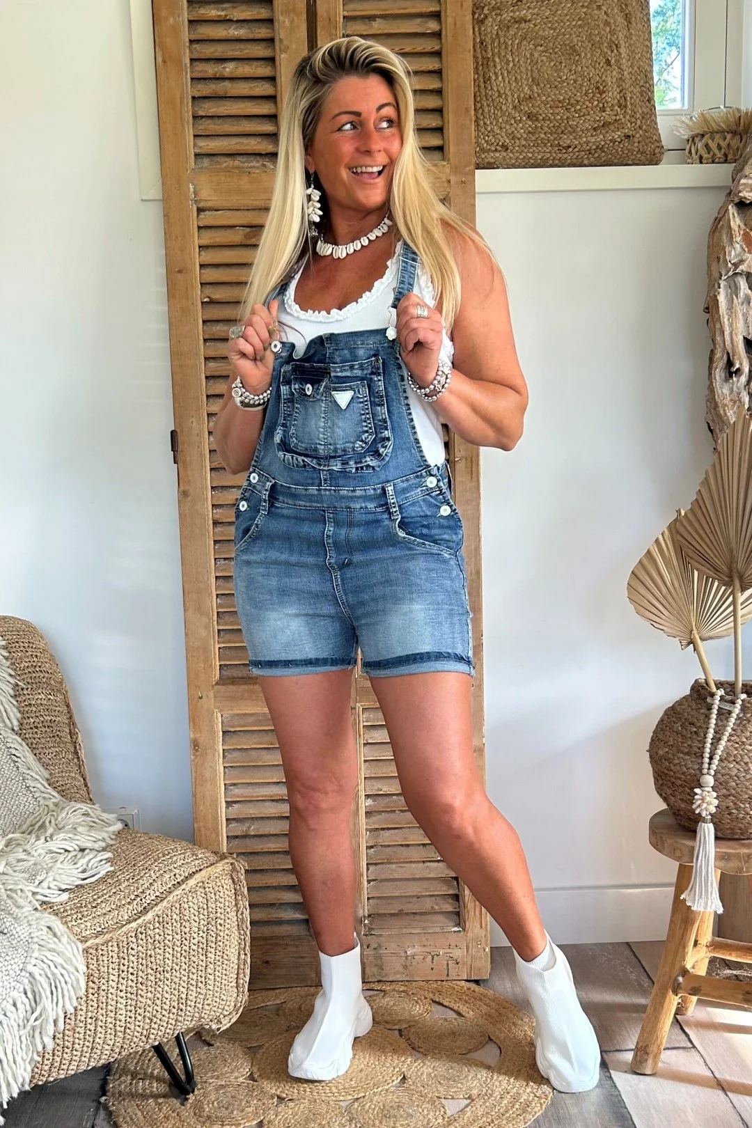 FA-897 Salopette Denim Short. - Afbeelding 10