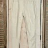 FA-1004 VS Miss PU leren 5-pocket Pant Ecru.