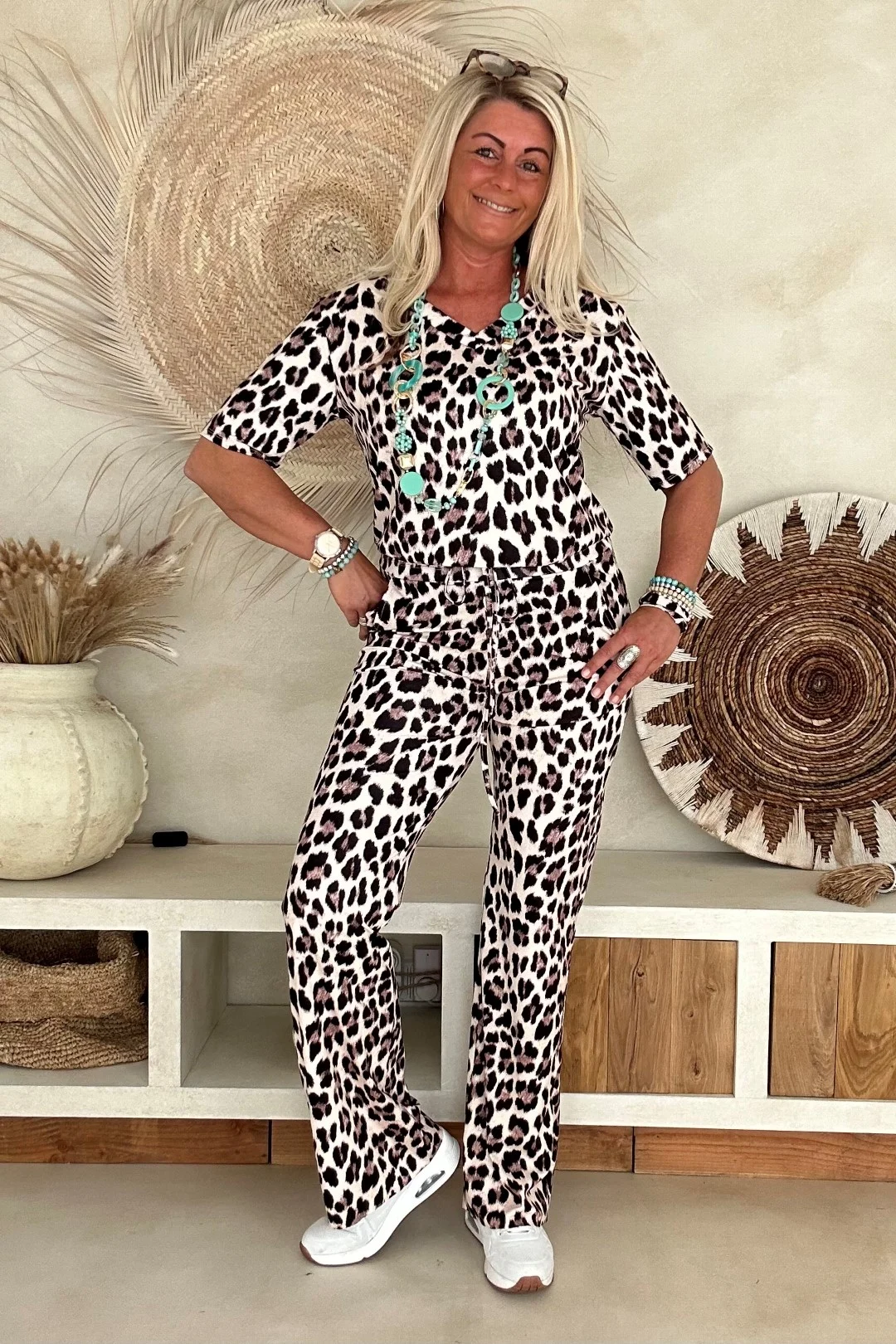 Travel Top Lea Leopard Korte mouw. - Afbeelding 6