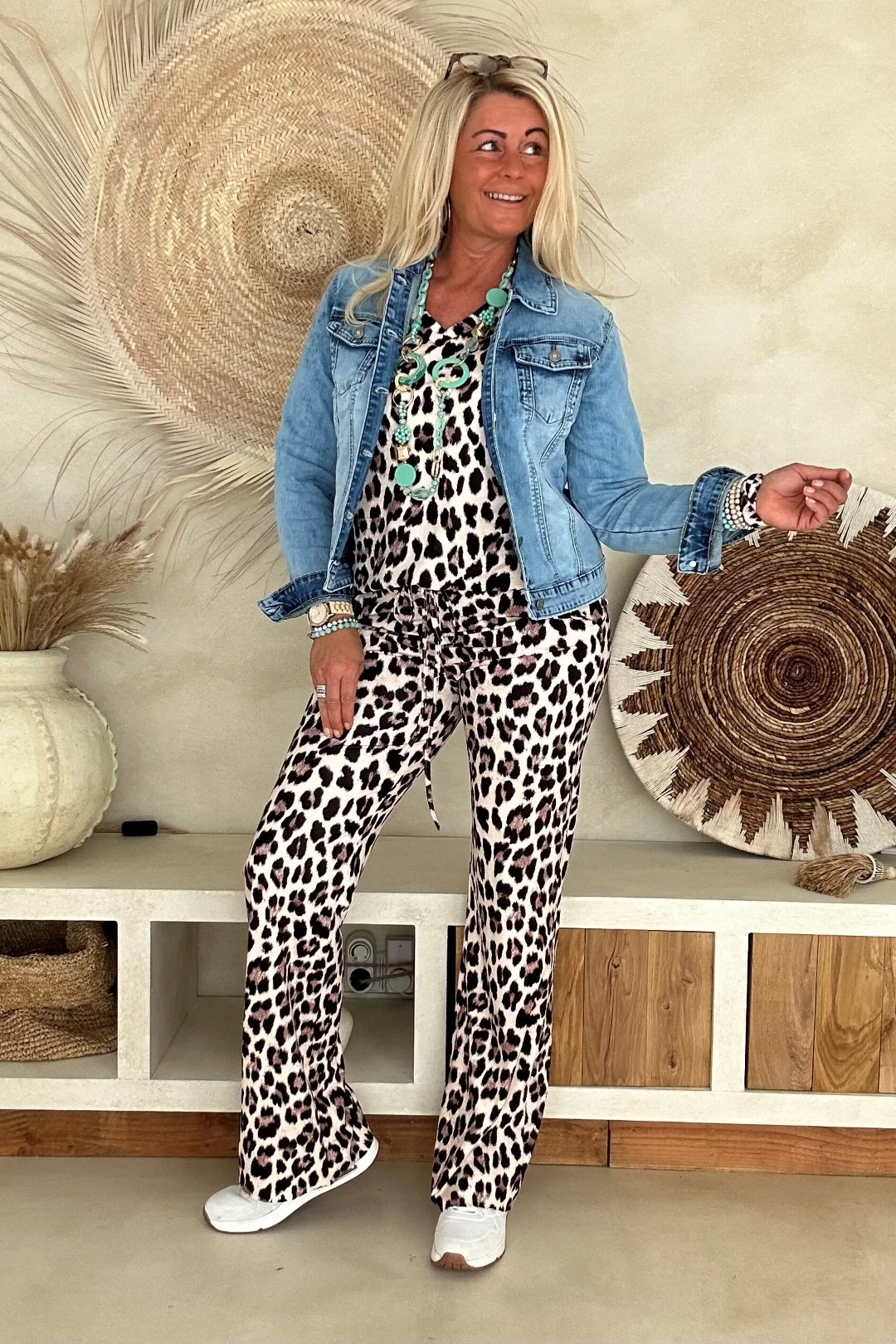 Travel Top Lea Leopard Korte mouw. - Afbeelding 3
