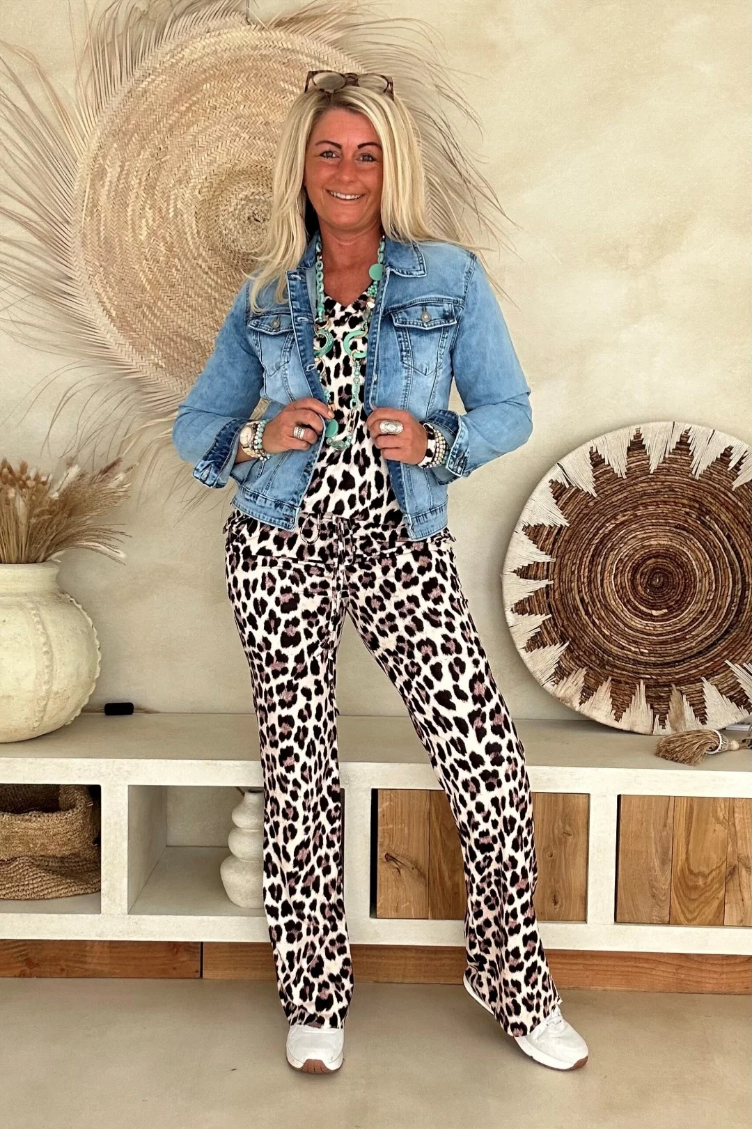 Travel Top Lea Leopard Korte mouw. - Afbeelding 2