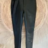 VS Miss PU leren 5-pocket Pant Pia, Zwart.