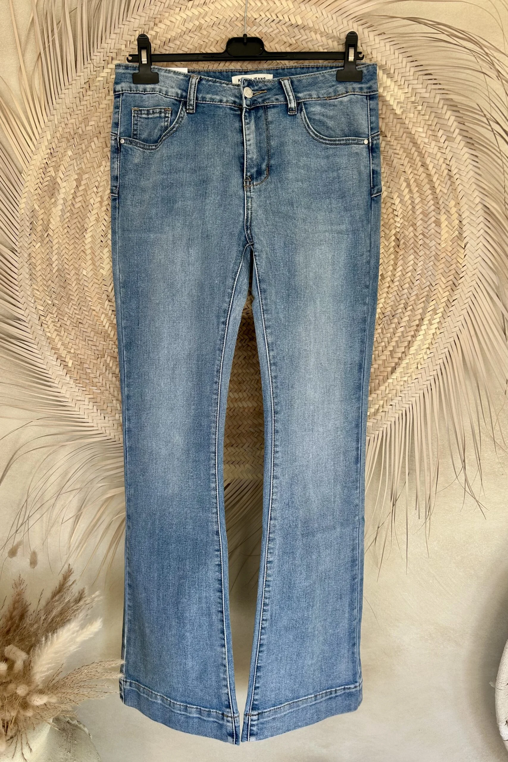 Flared jeans Josie, Mid Blauw. - Afbeelding 13