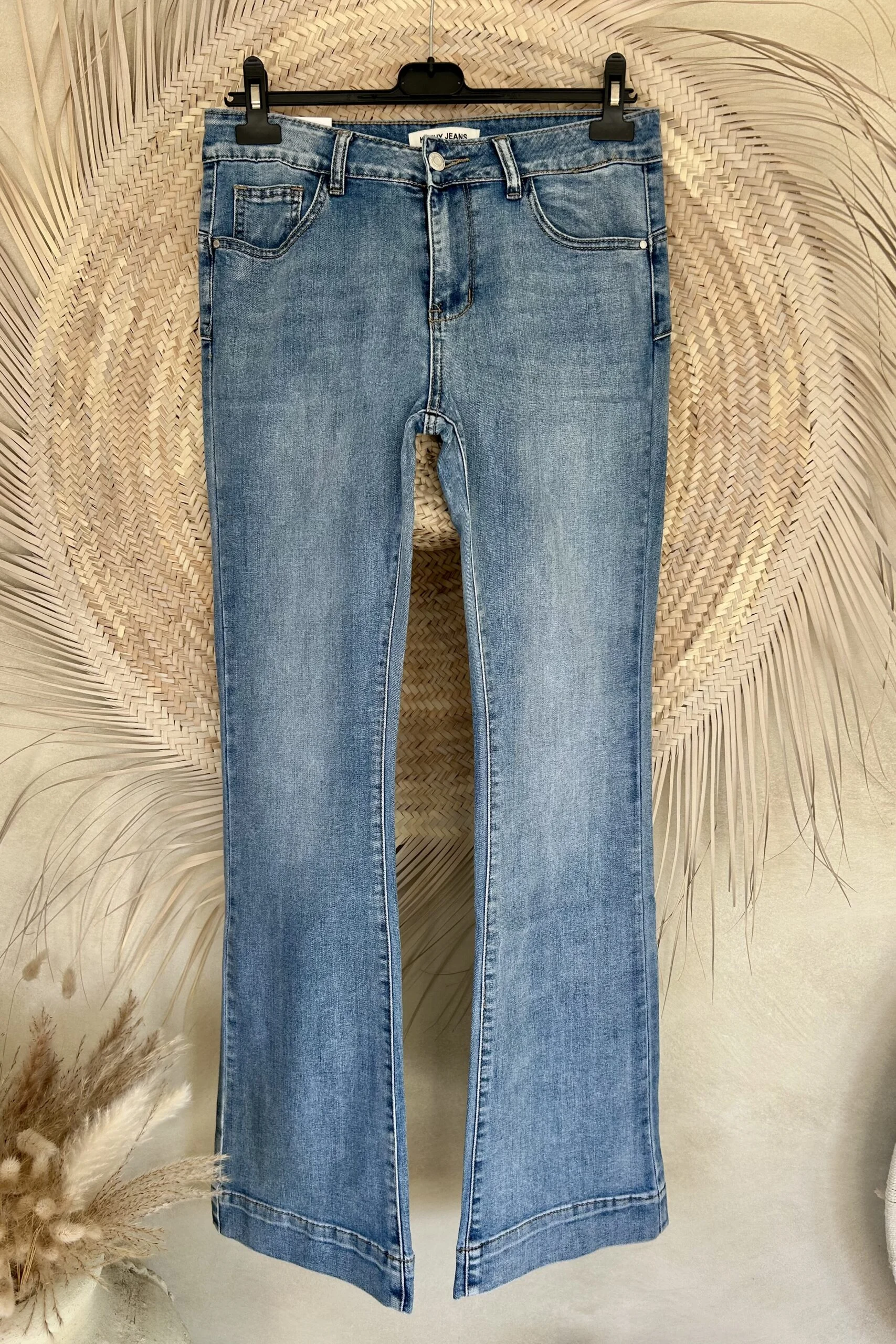 Flared jeans Josie, Mid Blauw. - Afbeelding 14