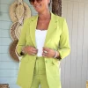 Boho Basic Colbert Chloe, Appel groen. (LEVERTIJD 2 TOT 7 WERKDAGEN)