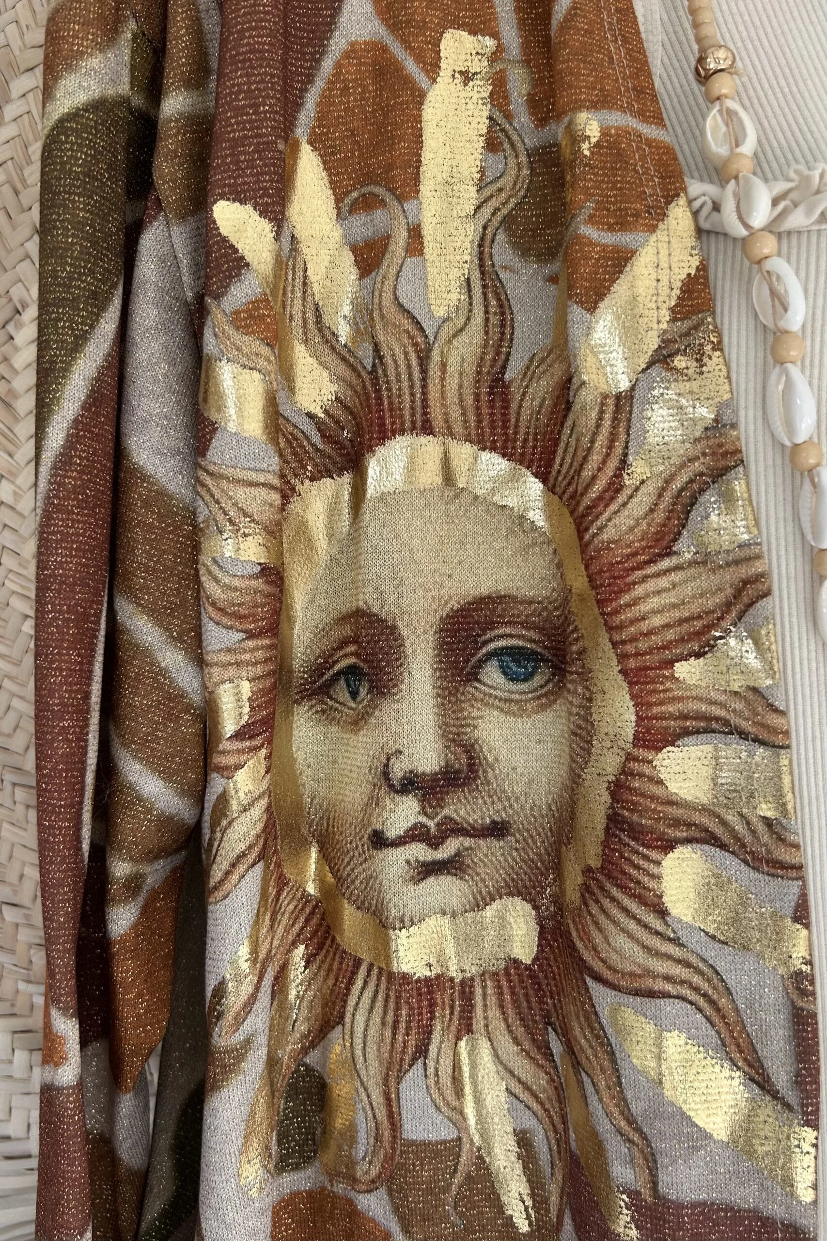 Kimono Vest Viola Lurex, Aardetinten. - Afbeelding 21