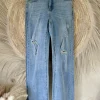 Wide leg Jeans Jade, Lichtblauw.