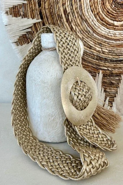Stretch riem Rafaella met grote Gesp, Diverse Kleuren. - Afbeelding 6