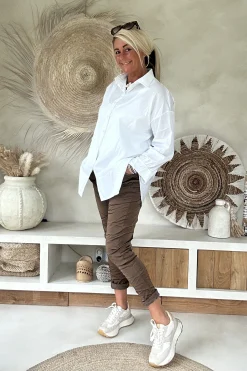 Oversized Blouse Annick, Wit.