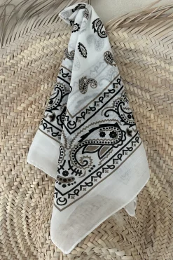 Bandana sjaal Sammy S, Wit.