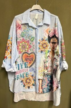 Streep Blouse Grace met Frida Kahlo.