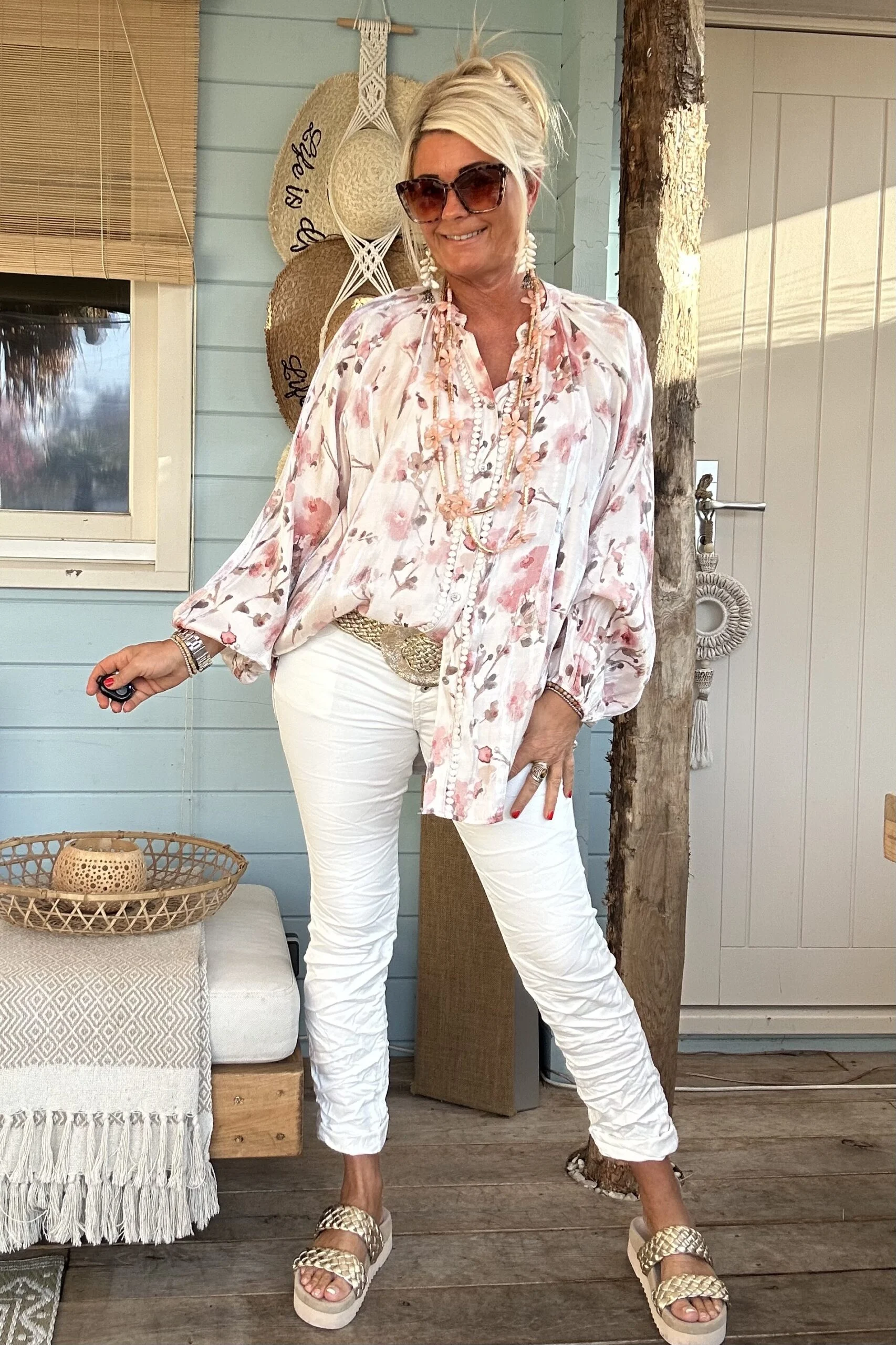 Jewelly Baggy Jeans Jelka, Wit. (JP9147-2) - Afbeelding 2
