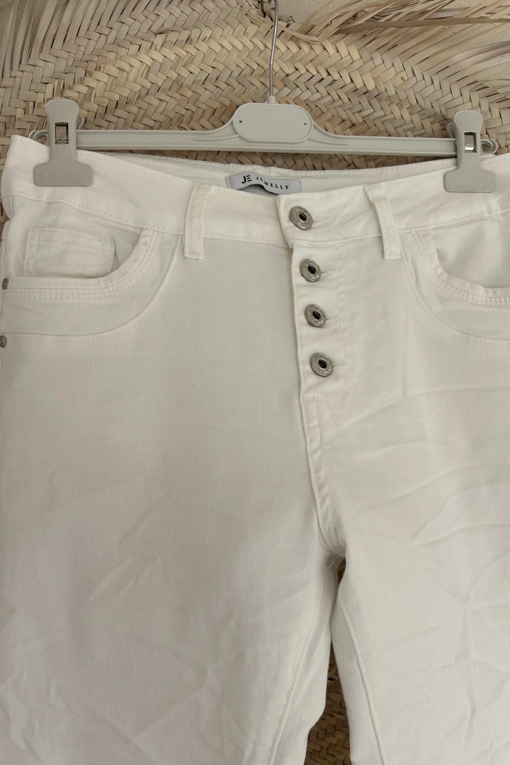 Jewelly Baggy Jeans Jelka, Wit. (JP9147-2) - Afbeelding 9