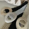 Stretch riem Rafaella met grote Gesp, Diverse Kleuren.