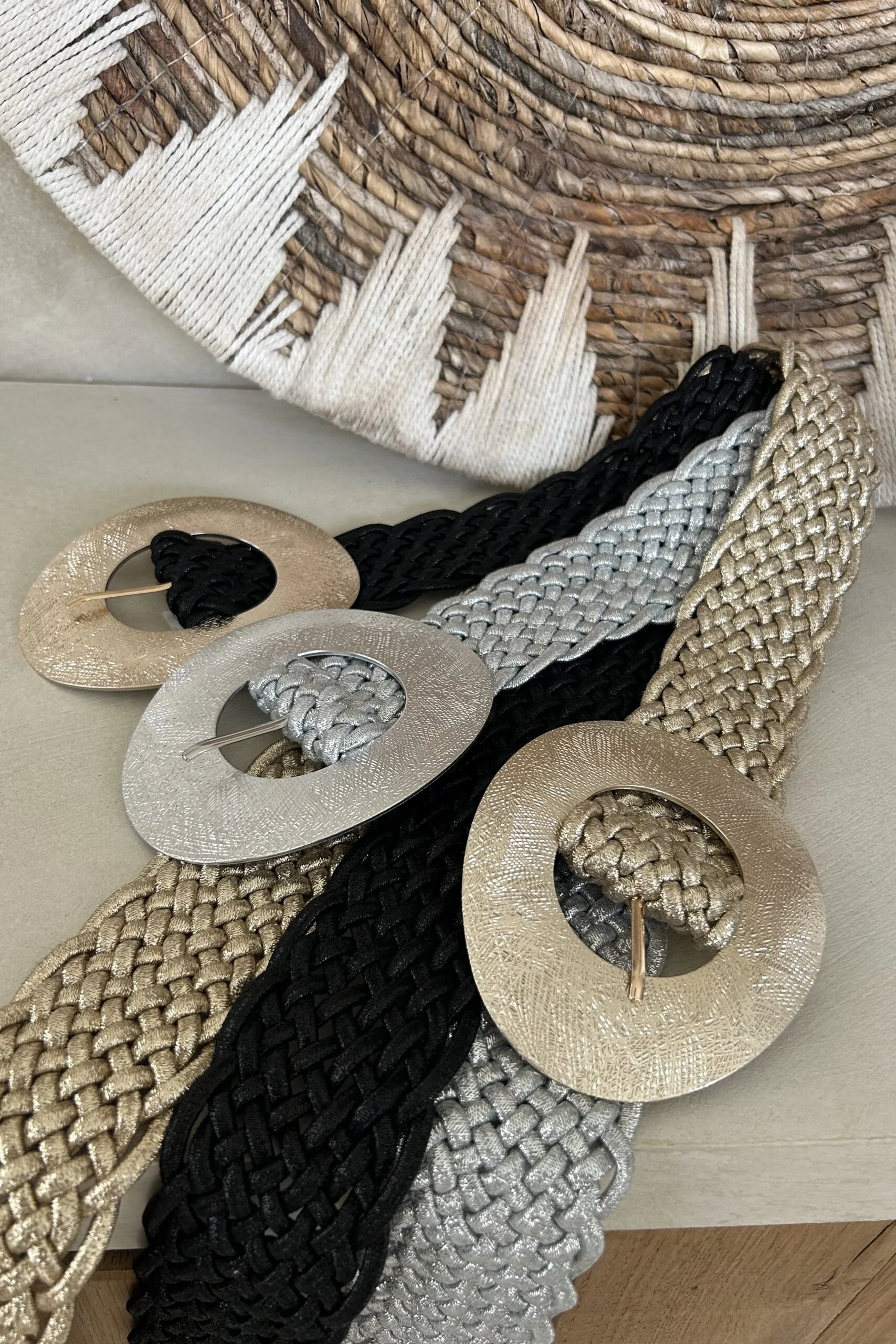 Stretch riem Rafaella met grote Gesp, Diverse Kleuren. - Afbeelding 9