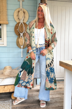 Kimono Vest Viola Lurex, Wild Tiger.
