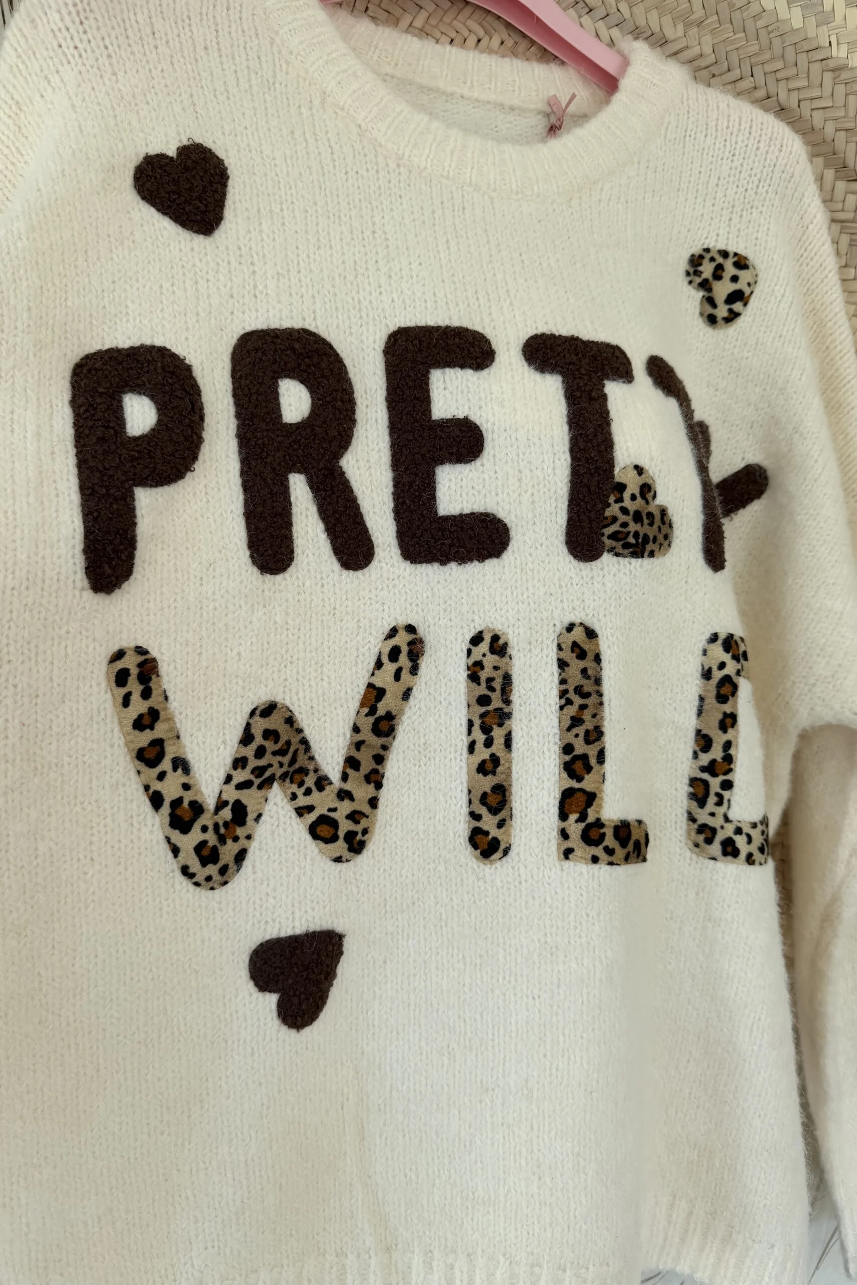 Gebreide Trui Pamela Pretty Wild, Ecru. - Afbeelding 3
