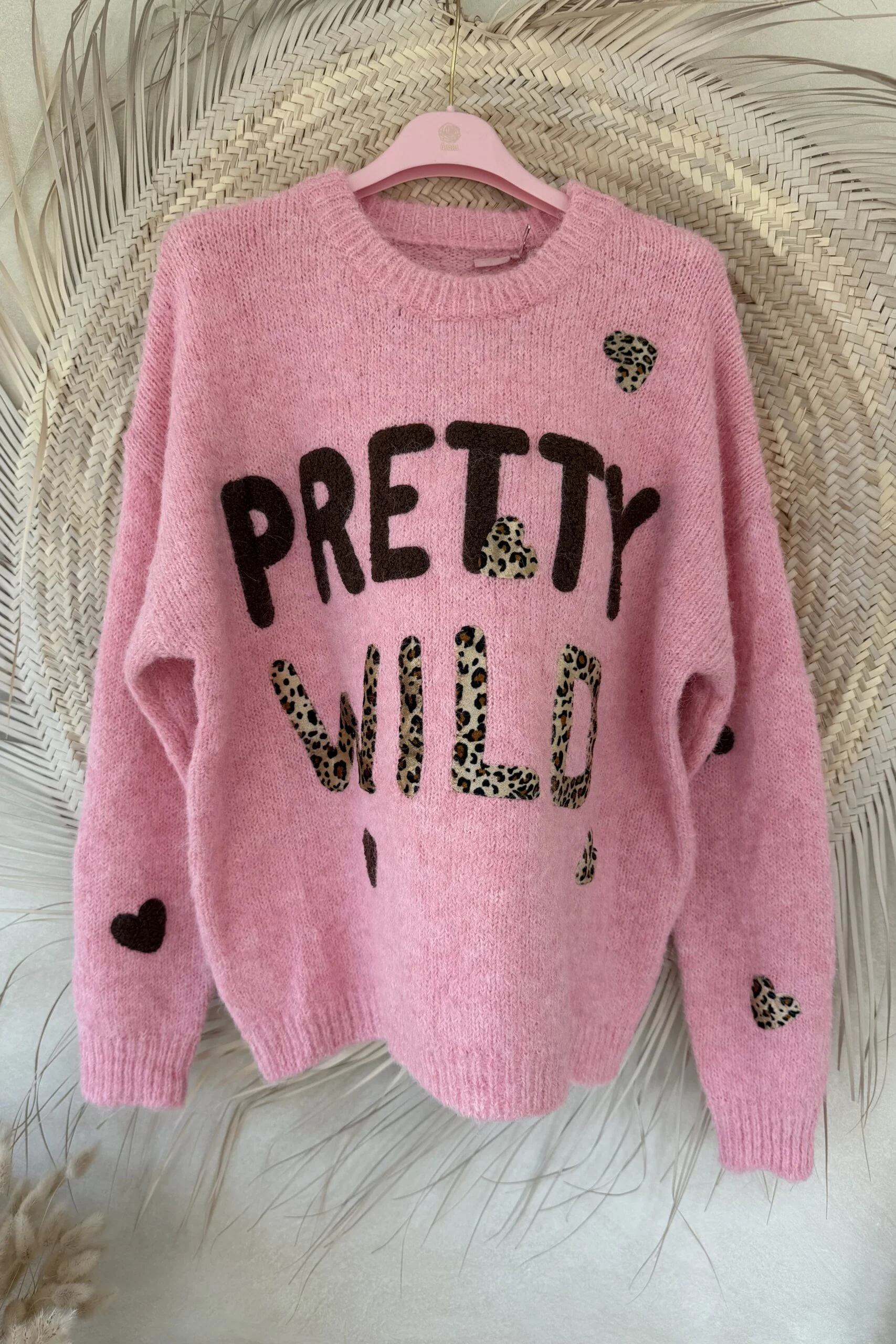 Gebreide Trui Pamela Pretty Wild, Roze. - Afbeelding 2
