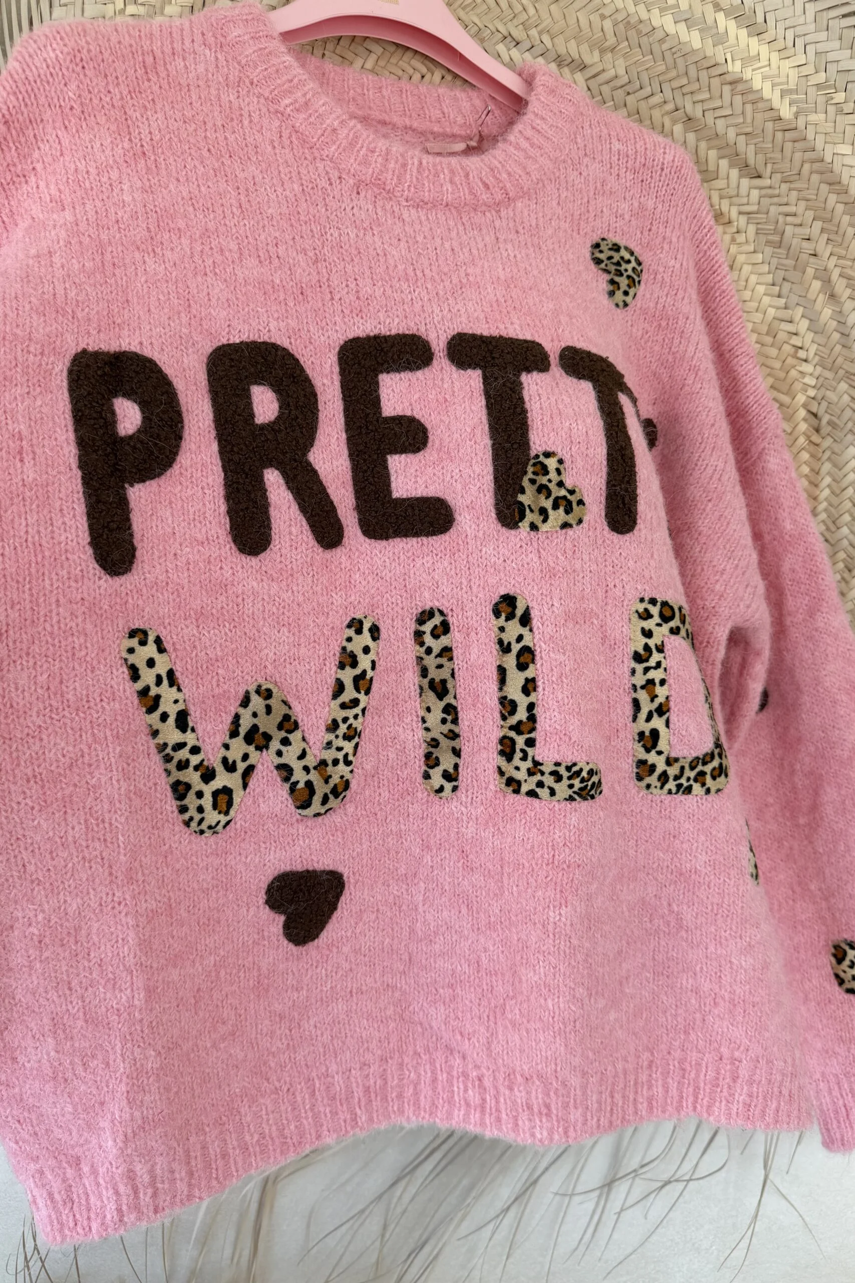 Gebreide Trui Pamela Pretty Wild, Roze. - Afbeelding 3
