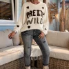 Gebreide Trui Pamela Pretty Wild, Ecru.