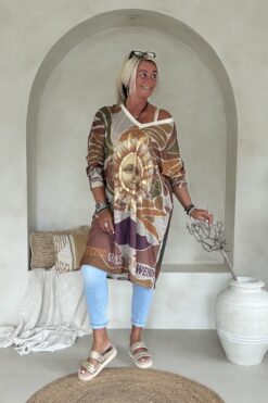 Boho Lurex tuniek Vivi "Weird Girls" met Zon.