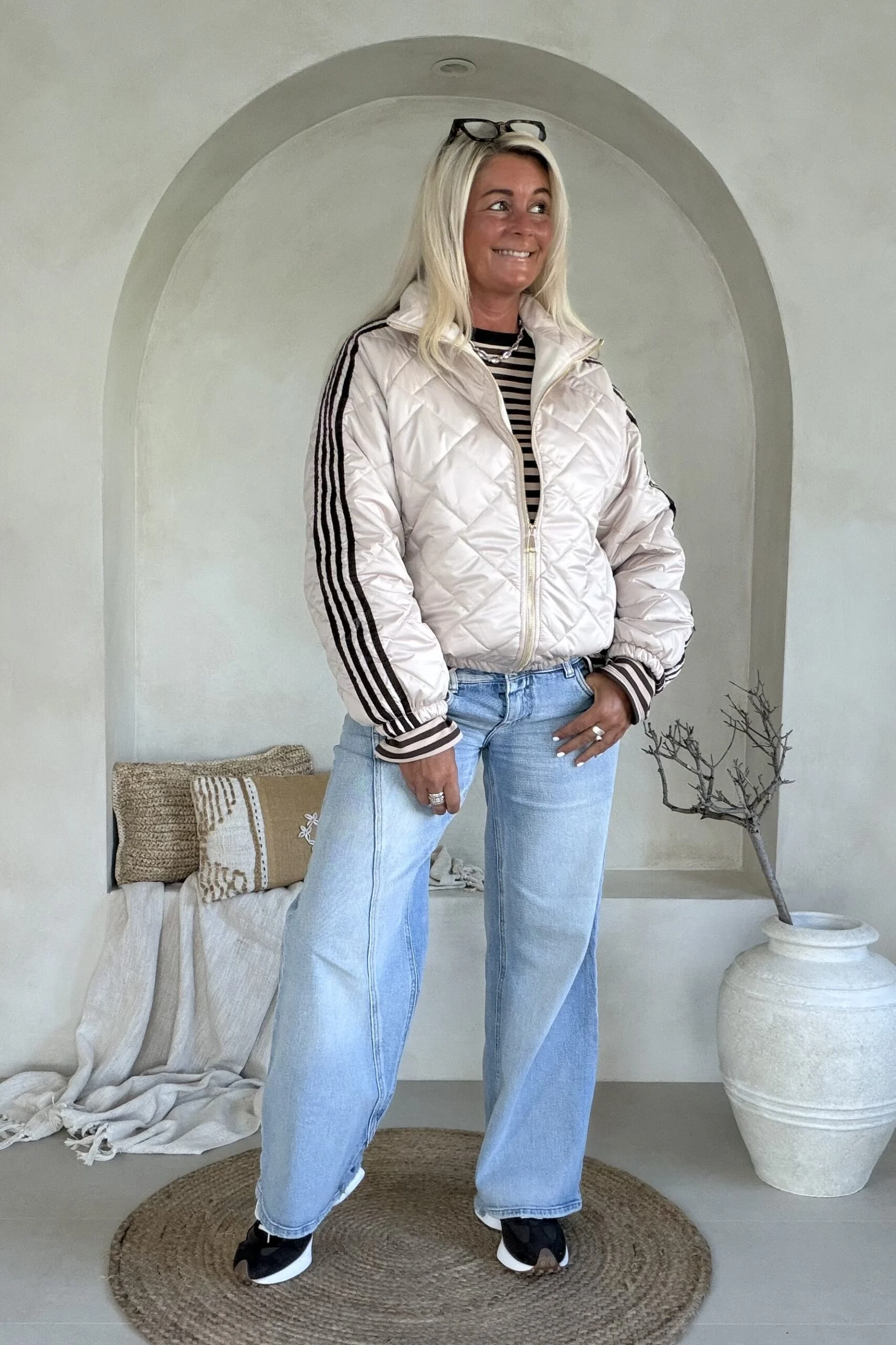 Bomberjack Shanna Stripes, Zand. - Afbeelding 7