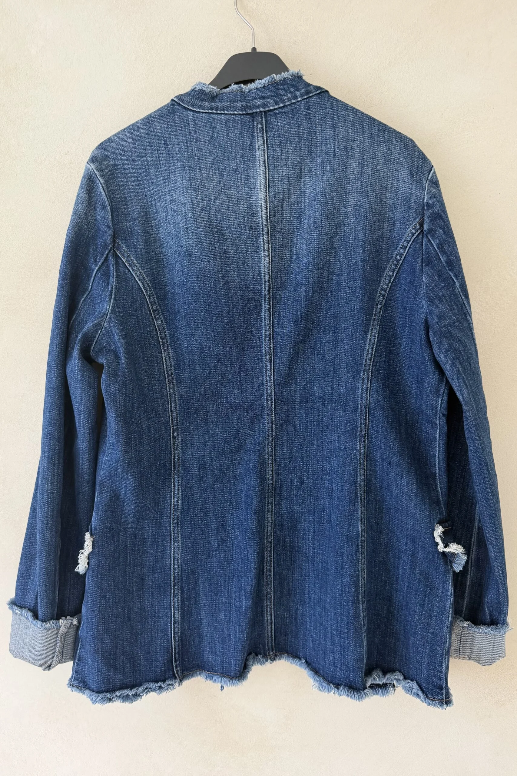 Denim Jacket Militairy Milou met knopen. - Afbeelding 3