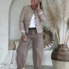 Barrel/ Ballon broek Brianna, Mocca Bruin.