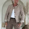 Tweed jasje Jacinta met Lovers, Bruintinten. (PRE-ORDER, LEVERING ROND 16-10)