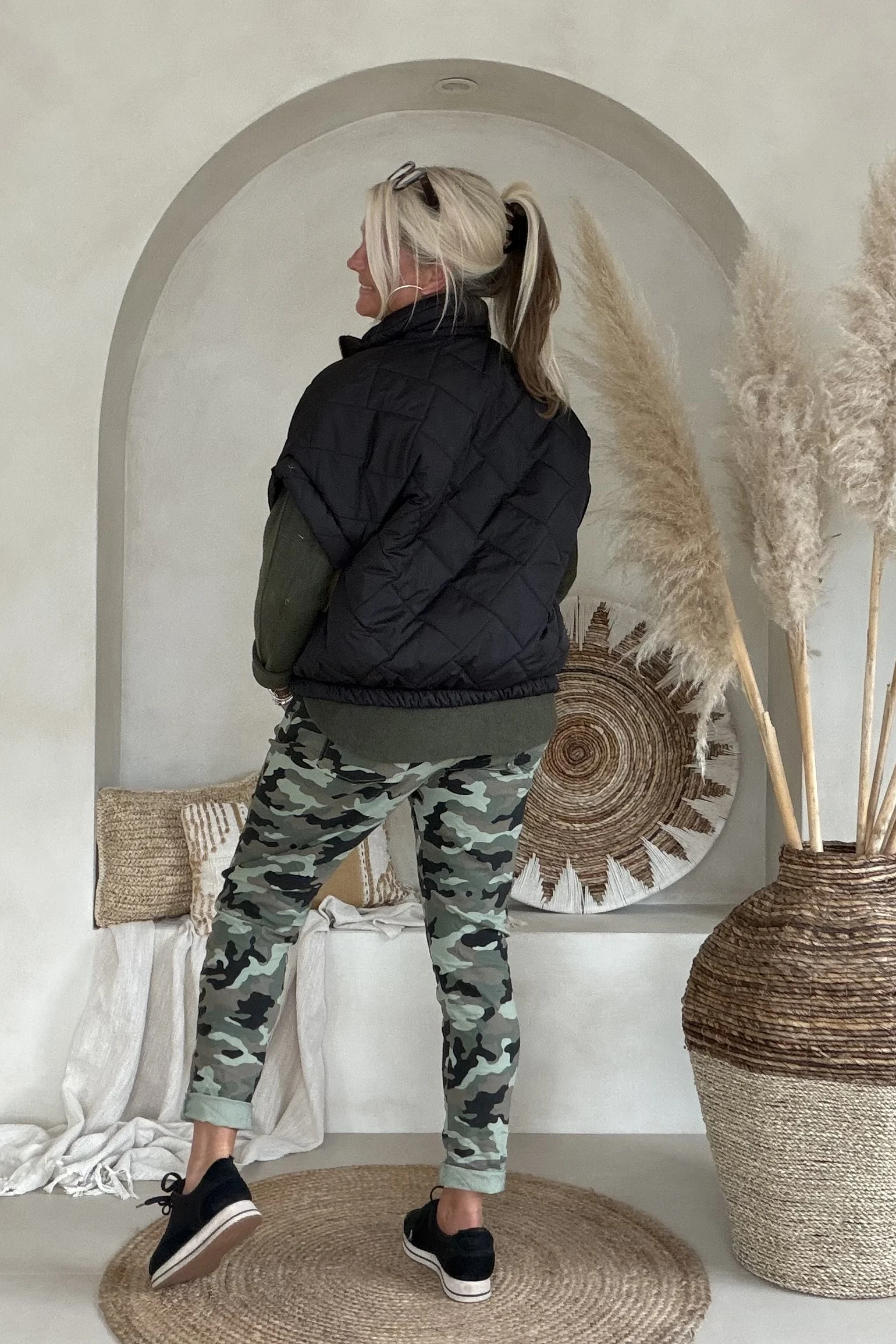 Camo Jogpant Camilla, Army/Zwart. - Afbeelding 12