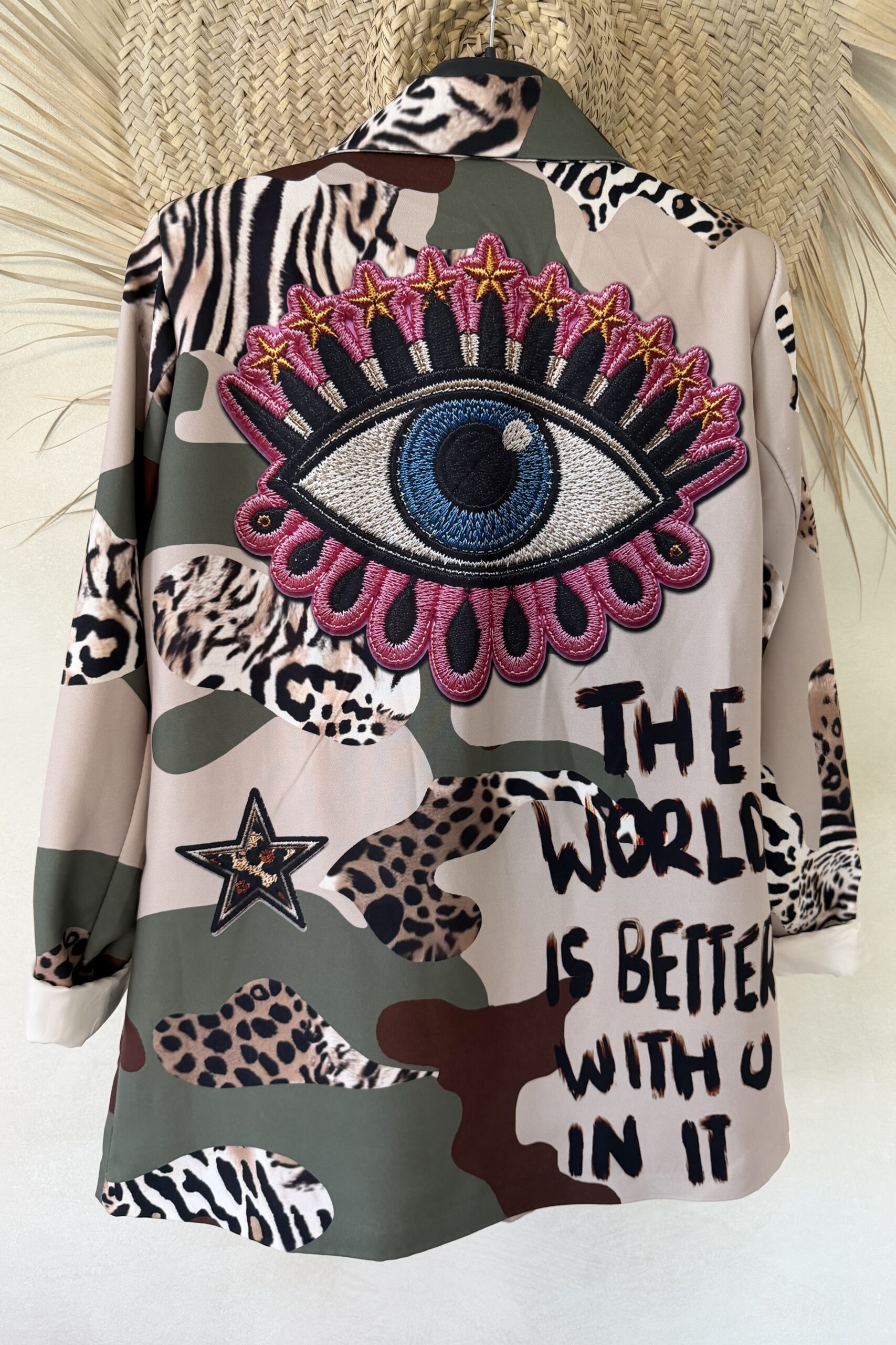 Colbert Nadine "Wild Eye Army" Groentinten en Camo print. - Afbeelding 10