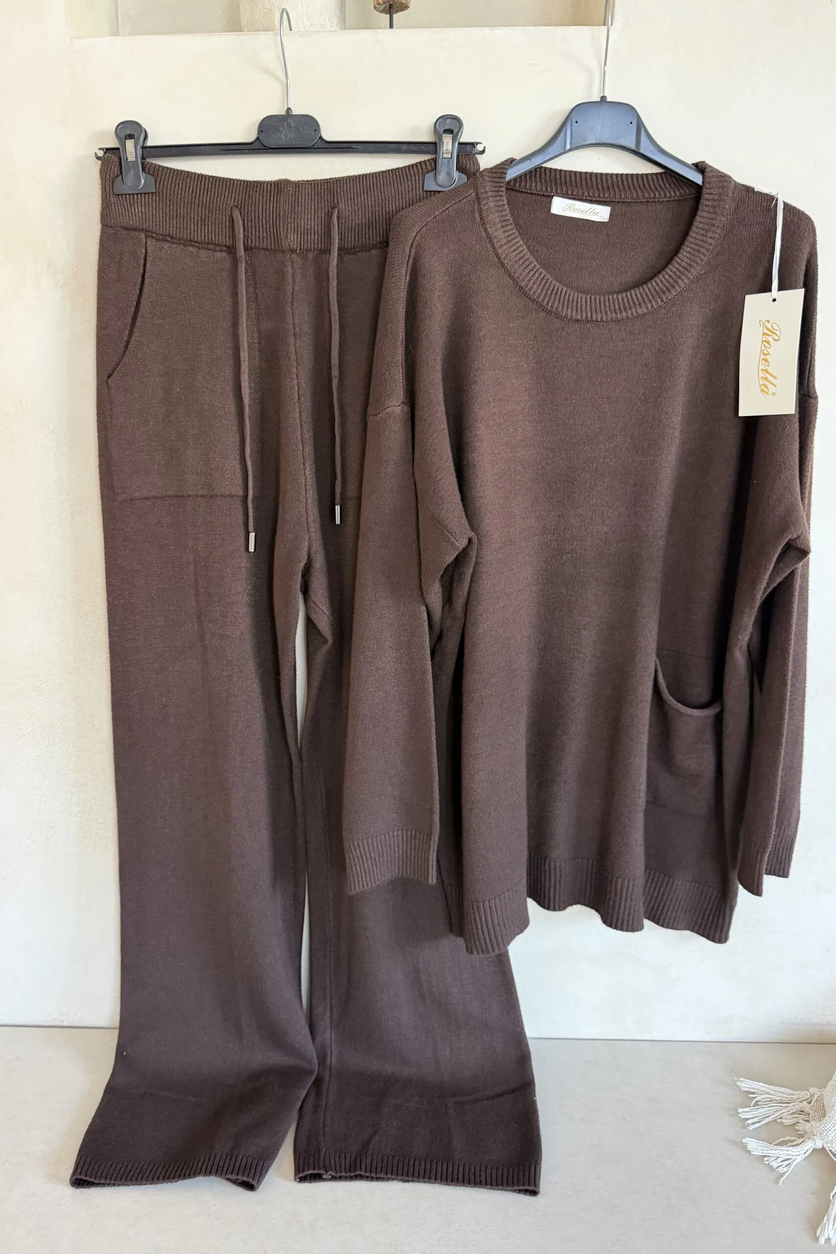Soft Knit Twinset Elise, Donker Bruin. - Afbeelding 4