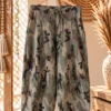 Barrel/Ballon broek Eva met Camo Print en aantrek koord