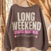 Sweat Lina "Long Weekend" Streep, Taupe/Bruin.