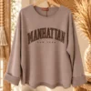 Sweater Malou Manhattan, Licht Taupe.