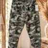 Camo Jogpant Camilla, Army/Bruin/Grijs.