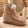 Inspired Lammy boots Benthe met Sleehak, Warm Zand.