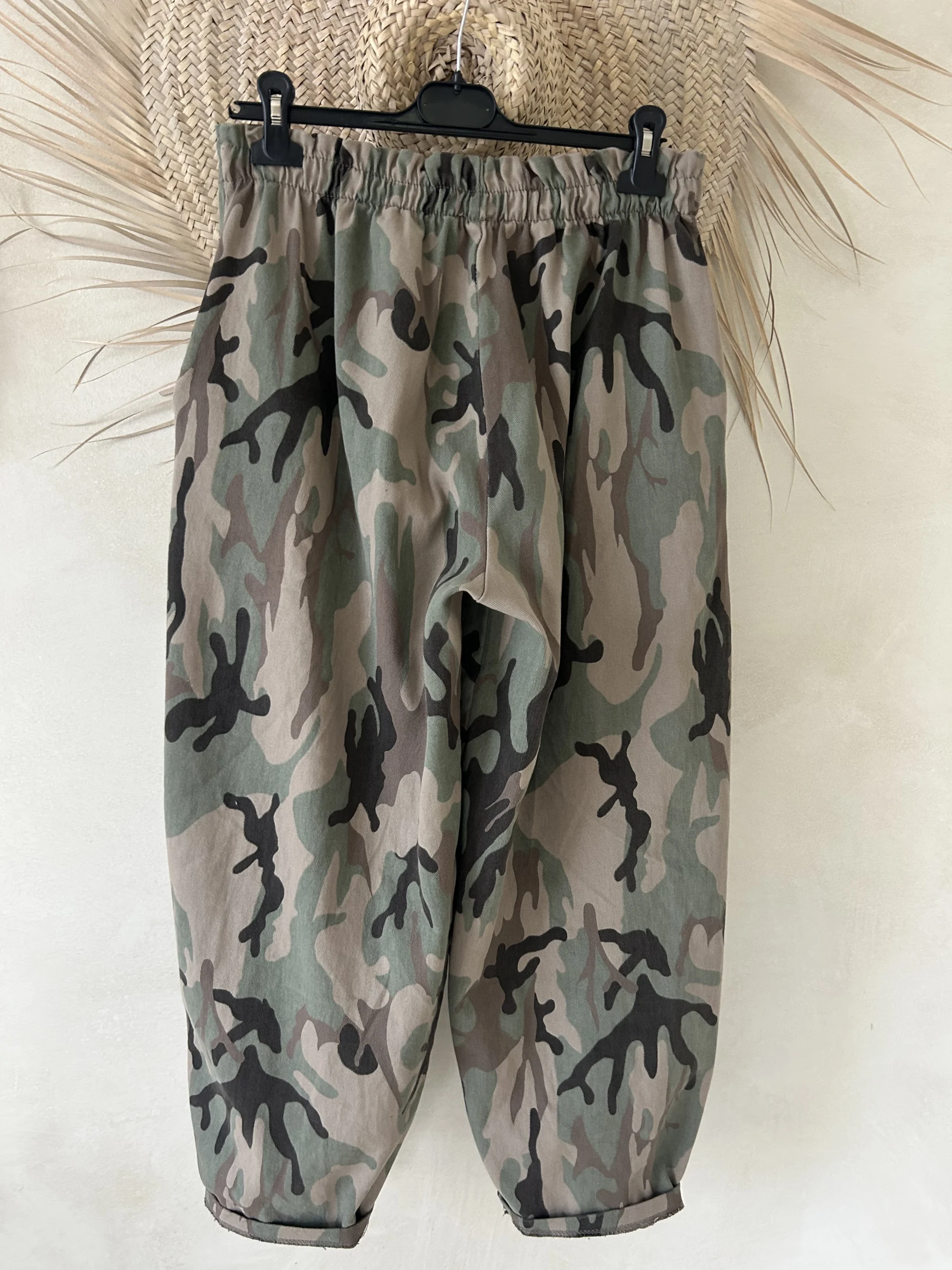 Barrel/Ballon broek Eva met Camo Print en aantrek koord - Afbeelding 9