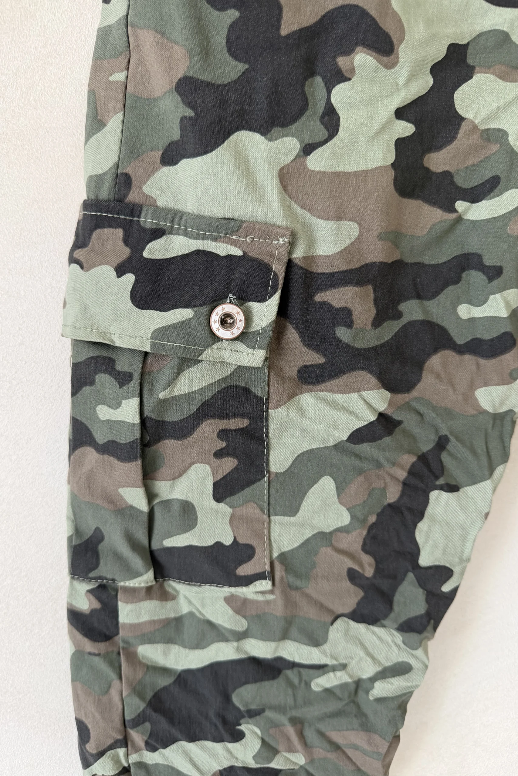Cargo Jogpant Christa Camouflage print, Army/Bruin/Grijs. - Afbeelding 4